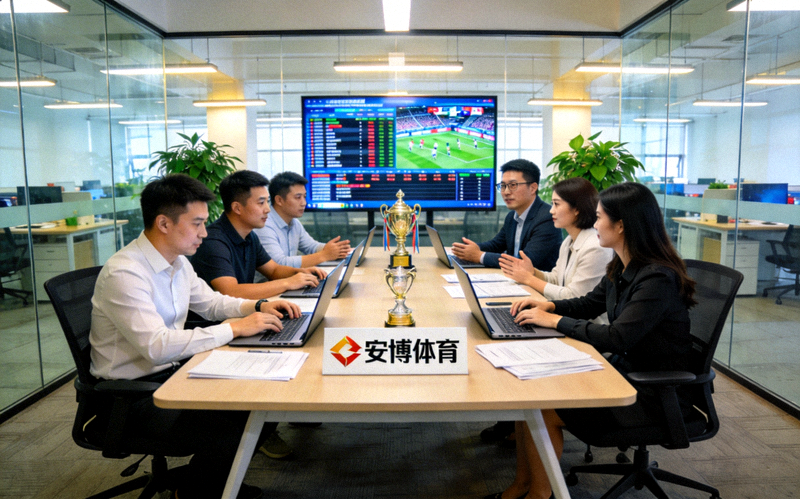 安博体育团队在现代化办公室中工作的场景